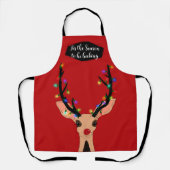 Dit is het seizoen Baking Rendier Deer Kerstmis Schort (Voorkant)