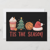 Dit is het seizoen basketbal liefhebber kerstcadea feestdagenkaart (Voorkant)