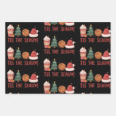 Dit is het seizoen basketbal liefhebber kerstcadea inpakpapier vel (Voorkant)