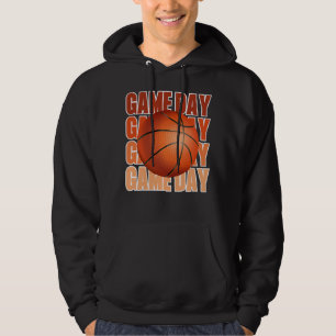 Dit is het seizoen basketbal spel dag fan hoodie
