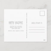 'Dit is het seizoen Blue Photo Christmas Briefkaar Feestdagenkaart (Achterkant)