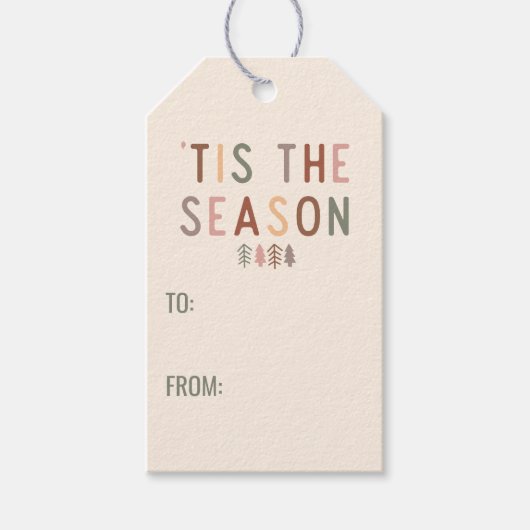 'Dit is het seizoen Boho Cadeaulabel (Voorkant)