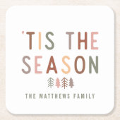 'Dit is het seizoen Boho Kartonnen Onderzetters (Voorkant)