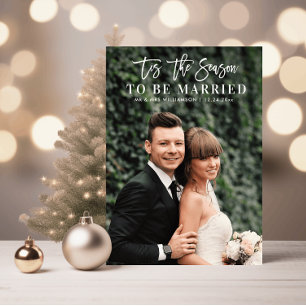 Dit is het seizoen bruiloft aankondiging foto