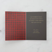 'Dit is het seizoen Buffalo Plaid Vakantie Kaart (Binnen)