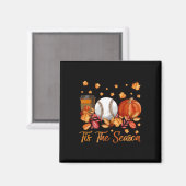 Dit is het seizoen Bysebyll Pumpkin Herfst Herfst  Magneet (Voorkant / Achterkant)