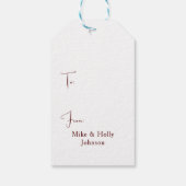 Dit is het seizoen cadeaulabel (Achterkant)