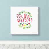 Dit is het seizoen canvas afdruk (Insitu (Houten vloer))