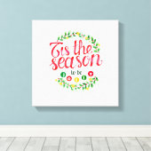 Dit is het seizoen canvas afdruk (Insitu (Houten vloer))