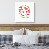 Dit is het seizoen canvas afdruk (Insitu (Slaapkamer))