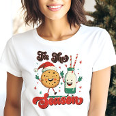 Dit is het seizoen Cookie en Milk Funny Christmas Tri-Blend Shirt
