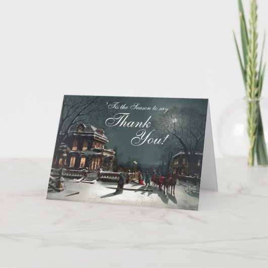 Dit is het seizoen Dank u Business Holiday Kaart (Voorkant)