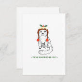 Dit is het seizoen dat de Jolly kerstKaart wordt (Voorkant / Achterkant)