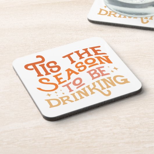 Dit is het seizoen dat Grappig Vakantie Ontwerp Dr Bier Onderzetter (Linkerzijde)