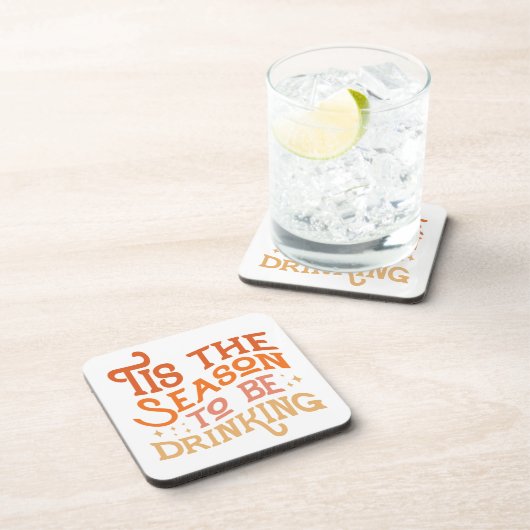 Dit is het seizoen dat Grappig Vakantie Ontwerp Dr Bier Onderzetter (Rechterzijde)