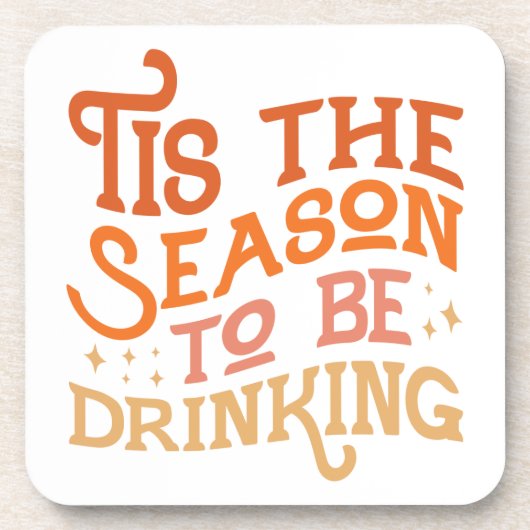 Dit is het seizoen dat Grappig Vakantie Ontwerp Dr Bier Onderzetter (Voorkant)