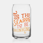 Dit is het seizoen dat Grappig Vakantie Ontwerp Dr Blikvorm Glas (Voorkant)