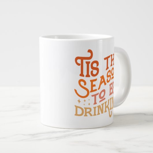 Dit is het seizoen dat Grappig Vakantie Ontwerp Dr Grote Koffiekop (Voorkant rechts)