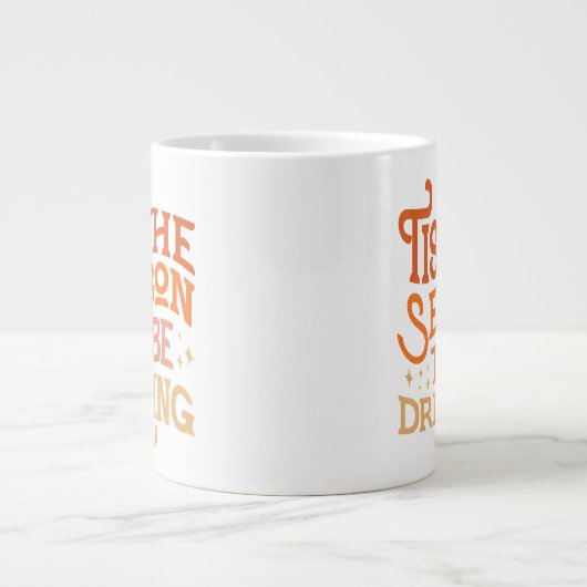 Dit is het seizoen dat Grappig Vakantie Ontwerp Dr Grote Koffiekop (Voorkant)