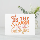 Dit is het seizoen dat Grappig Vakantie Ontwerp Dr Kaart (Staand voorkant)