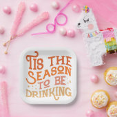 Dit is het seizoen dat Grappig Vakantie Ontwerp Dr Papieren Bordje (Feest)