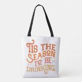 Dit is het seizoen dat Grappig Vakantie Ontwerp Dr Tote Bag (Achterkant)