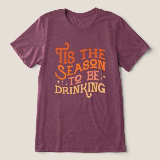 Dit is het seizoen dat Grappig Vakantie Ontwerp Dr Tri-Blend Shirt (Design voorkant)