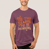 Dit is het seizoen dat Grappig Vakantie Ontwerp Dr Tri-Blend Shirt (Voorkant)