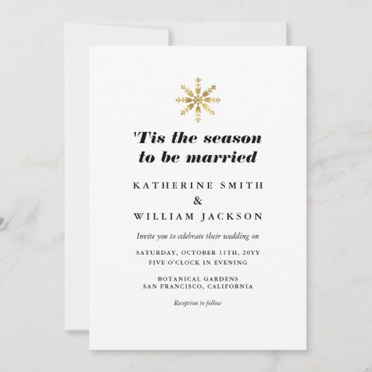 Dit is het seizoen dat iedereen in één bruiloft mo kaart (Voorkant)