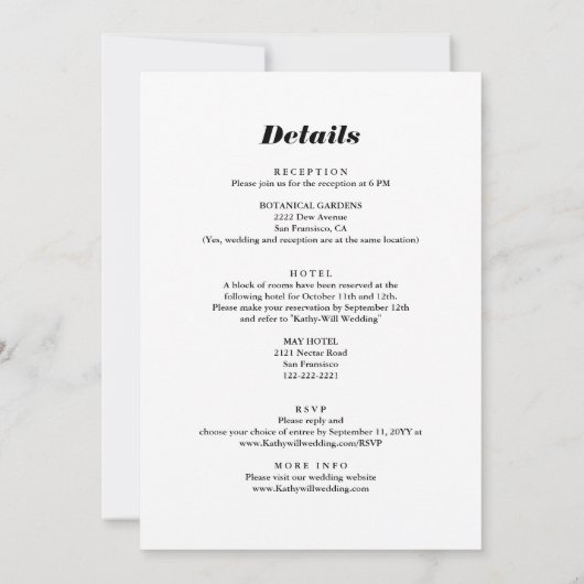 Dit is het seizoen dat iedereen in één bruiloft mo kaart (Achterkant)