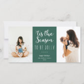 'Dit is het seizoen dat je een vrolijk feestelijke Feestdagenkaart (Voorkant)