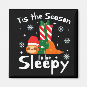 Dit is het seizoen dat slaperig is voor het kersts magneet