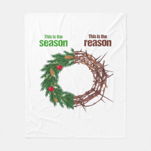 Dit Is Het Seizoen Dit Is De Christelijke Kerstmis Fleece Deken