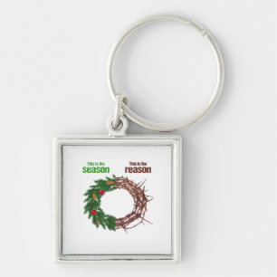 Dit Is Het Seizoen Dit Is De Christelijke Kerstmis Sleutelhanger