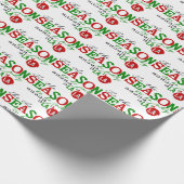 Dit is het seizoen Fa La La Wrapping Paper Cadeaupapier (Hoek)