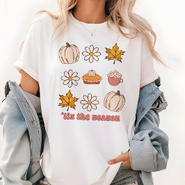 Dit is het seizoen Fall Leaves, Pie & Pumpkin grap Tri-Blend Shirt