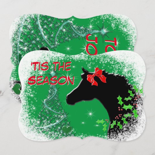 Dit is het seizoen feestdagenkaart (Voorkant / Achterkant)