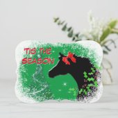 Dit is het seizoen feestdagenkaart (Staand voorkant)