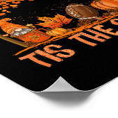 Dit is het seizoen Football Herfst Herfst Pompoen  Poster (Hoek)