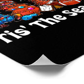 Dit is het seizoen Football kerstornamenten voor A Poster (Hoek)