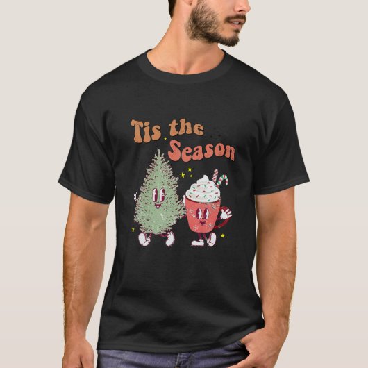 Dit is het seizoen Funny Christmas T-shirt Tree an (Voorkant)