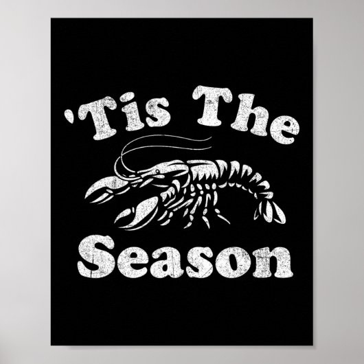Dit is het seizoen Funny Crawfish Boil Mardi Gras Poster (Voorkant)