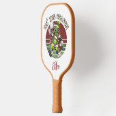 Dit is het seizoen. Funny Pickleball Gezegde Kerst Paddle (Links)