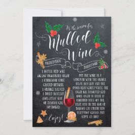 Dit is het seizoen glühwein kerstkaart