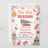 Dit is het seizoen groovy kerstfeest kaart (Voorkant)