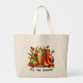 Dit is het seizoen grote tote bag (Achterkant)