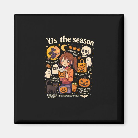 Dit is het seizoen Halloween Anime Icons Herfst De Magneet (Voorkant)