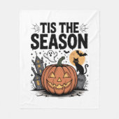 Dit is het seizoen Halloween Fleece Deken (Voorkant)