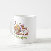 "Dit is het seizoen Halloween koffie Koffiemok (Voorkant links)