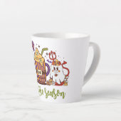 "Dit is het seizoen Halloween koffie Latte Mok (Rechterhoek)